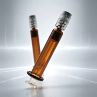 Seringue en verre ambré de 1 ml, 2 ml, 3 ml, 5 ml, avec embout Luer Lock, pour le remplissage de liquides visqueux et photosensibles