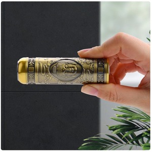 Rasoir électrique Panlong, design tête de Bouddha, corps en métal, charge Type C, étanche IPX5, rasoir rechargeable pour homme, 8,5 cm - Product Image 3
