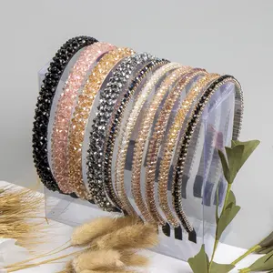 Hand Made Luxe Kleur Kristal Hoofd Dragen Hoepel Hoofdband Haarband Haarband Accessoires Meisjes Vrouwen Bruiloft Verjaardagsfeestje