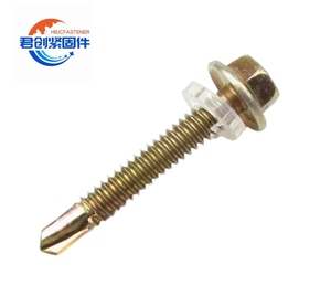 DIN estándar <span class=keywords><strong>7504P</strong></span> 20mm de longitud Tornillos autoperforantes de acero inoxidable Cabeza hexagonal Rosca fina Medición métrica en caja - Product Image 1
