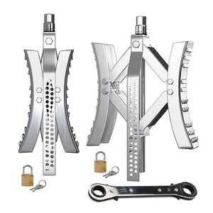 Estabilizador de Ruedas Metálico para Autocaravanas, 2 Unidades, para Remolques, Bloqueo de Ruedas Tándem en Superficies Irregulares - Product Image 1