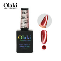 Vernis Gel UV Effet Œil de Chat Magnétique 15ml, Ultra-Brillant et Transparent, Sans Irritant, Conforme aux Normes Cosmétiques Européennes