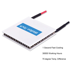 Bộ Kit Tế bào Nhiệt Điện Đôi TEC, Mô-đun Nhiệt Điện Mini Làm Nóng/Làm Mát Hình Tròn, Loại Tấm Silicon - Product Image 2