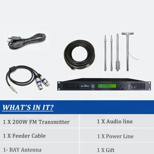 Transmisor de Radio FM de 200W con Envío Gratuito - Ideal para Sistemas de Sonido Estéreo Domésticos y Estaciones de Radio FM - Product Image 4