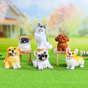 Adornos de dibujos animados de Wang Xingren, decoraciones para el coche o escritorio, artesanías de resina de cachorros, fabricantes, venta al por mayor - Product Image 1