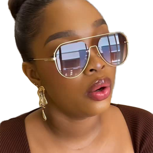 Custom Logo 2026 Retro Ladies Full Rim <b>Shades</b> Punk <b>Sun</b> Glasses UV400 Metal Pilot Sunglasses for Women Men - Product Image 1