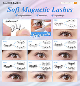 Sin <span class=keywords><strong>pegamento</strong></span> Sin delineador de ojos Juego de <span class=keywords><strong>pestañas</strong></span> postizas magnéticas suaves <span class=keywords><strong>Mejor</strong></span> imán suave <span class=keywords><strong>Pestañas</strong></span> naturales - Product Image 4