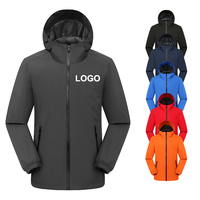 Veste coupe-vent personnalisée imperméable en polyester haute extensibilité pour homme et femme, avec capuche, idéale pour les sports de plein air et les situations de tempête