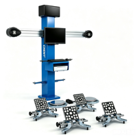 Machine d'alignement automatique à quatre roues 3D Système logiciel universel Langues mondiales Positionnement de levage Calibrage Aligneur de roue