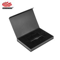 Boîte cadeau de présentation en carton rigide mat avec fermeture magnétique personnalisée de qualité supérieure, logo en feuille d'argent, boîte vide pour cravate