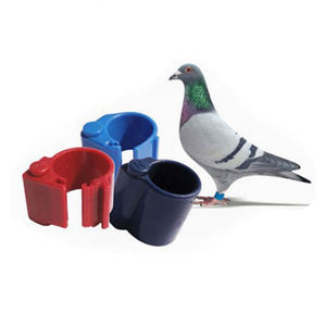 <span class=keywords><strong>RFID</strong></span> 134.2Khz 무독성 추적 장치 닭 반지 EM4305 동물을위한 비둘기 새 태그 - Product Image 1