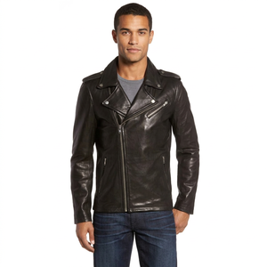 Halloween Festival Special EditionNew Men's Premium PU Leather Motorcycle Jacket Winter Tanned Lightweight High Street Jackets - Product Image 5