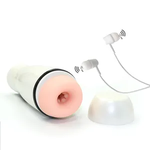 Chauffage automatique Masturbation orale vibrateur Bowling forme mâle masturbateurs tasse sucer jouets sexuels pour adultes hommes plaisir