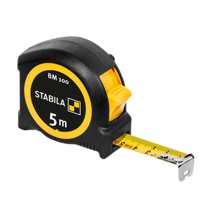 STABILA BM 100 Ruban à mesurer rétractable 3X16mm Logo personnalisé Systèmes impériaux et métriques Matériaux en acier PVC ABS - Product Image 1