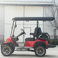 Voiturette de golf électrique DC-H-F2+2, modèle de chasse rehaussé, fabricant chinois, 4 places, personnalisable avec NFC