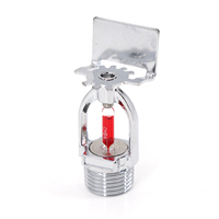 ZST 68 ℃   Tête de sprinkler d'incendie, type pendentif, vertical ou mural, 1/2" 3/4", buse de lutte contre l'incendie, construction en laiton finition chromée