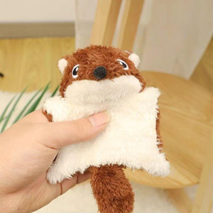 Kendinden besleme Bite dayanıklı peluş uçan sıçan köpek oyuncaklar evcil hayvan oyuncaklar ile Vocalizations ve kağıt Bells taşlama diş özelliği - Product Image 1