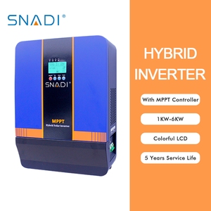 ระบบโซลาร์เซลล์แบบออฟกริด 1000 วัตต์ 24 โวลต์ คลื่นไซน์บริสุทธิ์ความถี่ต่ำ พร้อมตัวควบคุม MPPT ระบบไฮบริด - Product Image 1
