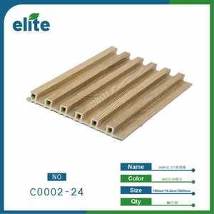 Tarima Exterior de Compuesto de Madera y Plástico Elite de Seis Celdas, 160x16.5, con Sistema de Bloqueo Doble y Superficie Ranurada - Product Image 1