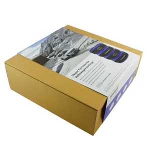 Caja de papel de envío de correo corrugado Flexografía para bolsas de ruedas portátiles Cubierta de neumáticos de invierno