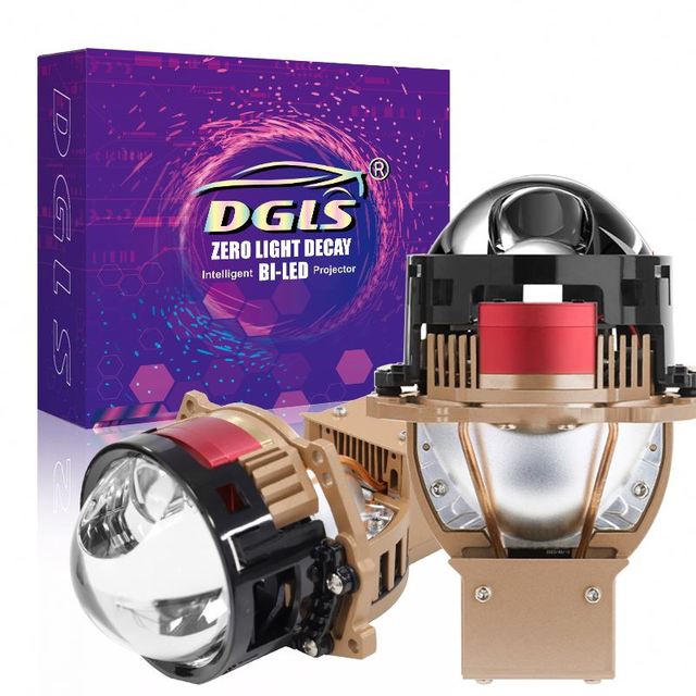DGLS Ultra Performance Bi LED & Laser Projector Headlight Retrofit Kit 170w 6000k LED Projector Headlight High Low Beam Bi LED