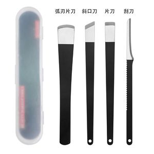 Foot trimming and pedicure set with three knives, nail groove pliers, professional <b>tools</b> for removing onychomycosis and - Product Image 4