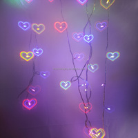 Papier de fête de Noël Lunettes de diffraction en forme de cœur Impression personnalisée Lunettes de feu d'artifice 3D