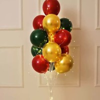 Décorations de Noël lumineuses en colonnes flottantes au sol pour arbres à ballons en latex naturel, pour centres commerciaux, magasins et événements