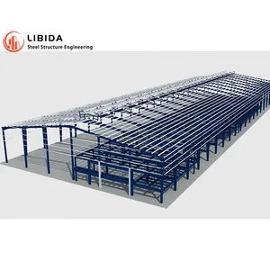 Steel Structure Warehouse 2000 Square Meter Prefab Warehouse Prefabricated Design Steel Structure Industrial Prefab Buildings