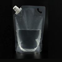 Sac d'eau imprimé sérigraphié personnalisable, transparent, avec bec verseur, biodégradable, écologique et réutilisable – Offre Spéciale