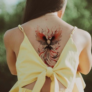 CG สติกเกอร์รอยสักปลอมกันน้ำได้สำหรับผู้ชายผู้หญิงดอกไม้สัตว์ - Product Image 3