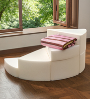 Escaliers modulaires en mousse en spirale pour animaux de compagnie, marches amovibles et lavables avec revêtement antidérapant, base antidérapante, pente douce, pour chats et chiens, vente en gros OEM