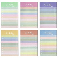 Bloc de Notas Autoadhesivas para Actas de Reuniones, Planificador Diario, Notas Adhesivas Multicolores, Paquete para Regalo
