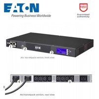 Commutateur de transfert automatique double alimentation Eaton EATS16 16A 230V avec interface utilisateur LCD, temps de conversion de 8 ms, montable en rack, prise IEC
