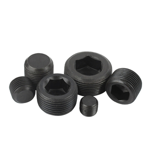 Tornillos hexagonales de acero al carbono negro de 3/4" NPT con cabeza Allen macho - Product Image 5