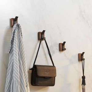 Self Adhesive <b>Wall</b> <b>Hook</b> Light Luxury Multifunctional Strong Wooden Single Tier <b>Hook</b> <b>for</b> Living Room Practical Home Use - Product Image 2