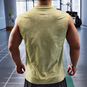 Débardeur homme tricoté rayé, coupe ajustée, style sport décontracté, épaules larges, pour le fitness et le commerce transfrontalier - Product Image 5