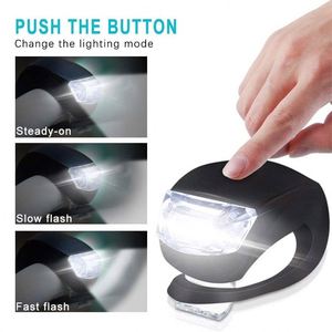 Feux arrière LED en silicone multicolores pour vélo, avec logo, étanches, personnalisables, lumière stroboscopique d'avertissement pour la nuit - Product Image 5