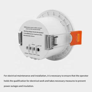 Dispositivo Tuya Smart Home, aplicación enlazada ZigBee, Sensor <span class=keywords><strong>de</strong></span> <span class=keywords><strong>presencia</strong></span> humana, CA 250V, radar <span class=keywords><strong>de</strong></span> microondas, Sensor respiratorio, Detector PIR - Product Image 5