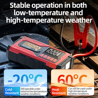 Jump Starter with Air Pump Car Battery Booster 12V Digital Display Tire Inflator LED Emergency Light USB Charging 6000mAh