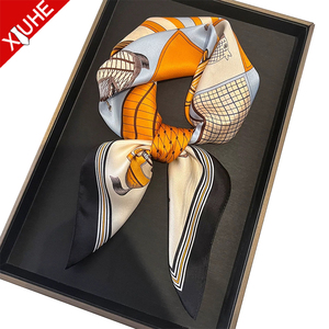 Pañuelo de Seda Personalizado para Mujer, Pañuelo de Satén para Cabeza, Cuello y Cabello, 21'' Cuadrado, Accesorios para Bolso, Pañuelos Estilo Western - Product Image 1