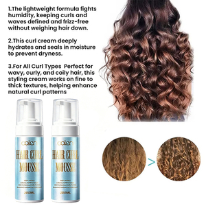 Espuma Fijadora Luxfume de Larga Duración para Peinar Cabello Rizado, con Volumen y Fijación, Espuma Moldeadora Personalizada para Rizos Definidos - Product Image 4