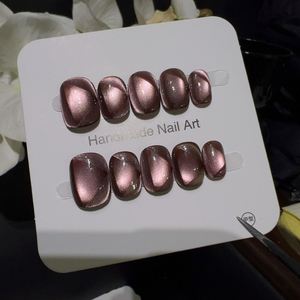 10 piezas de manicura francesa pintada a mano en 3D <span class=keywords><strong>para</strong></span> un cutis claro - Product Image 2