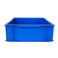 Caisse mobile de stockage de boîte en plastique empilable de chiffre d'affaires d'entrepôt plastique solide matériel de pp