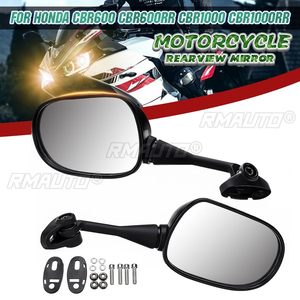 2 Espejos Retrovisores Laterales para Motocicleta de 18 mm, Espejo Retrovisor Izquierdo y Derecho para Honda CBR600 CBR600RR CBR1000 CBR1000RR - Product Image 1