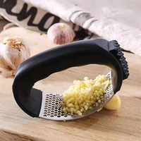 Hete Verkoop 304 Food Grade Roestvrij Staal 2-In-1 Keuken Gadget Knoflookpers & Vlees Chopper Voor Fruit En Groente
