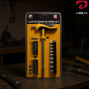 ชุดกุญแจทีแฮนด์ 25 ชิ้น พร้อมหัวไขควงและซ็อกเก็ตสำหรับซ่อมแซม - Product Image 3