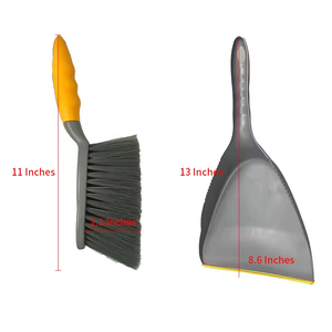 Ensemble balai et pelle en plastique <span class=keywords><strong>pour</strong></span> cuisine et bureau, mini pelle et balayette, petite pelle avec balai, ensemble balai et pelle portatif - Product Image 5