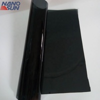 Film solaire pour vitres de voiture NANOSUN 2mil PET, protection UV à 99 %, rejet IR à 95 %, protection de la vie privée, anti-sable, auto-adhésif, nano-céramique 5+