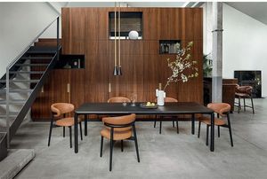 <span class=keywords><strong>Chaise</strong></span> de salle à manger moderne minimaliste de luxe avec dossier en bois pour la maison, le bureau, l'hôtel, le banquet, le café, le salon - Product Image 3